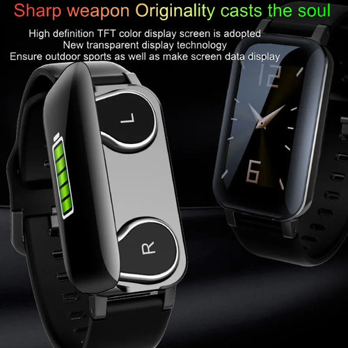 Call Bracelet smart Bracelet for heart rate monitoring in Black, Blue, and Coffee colours