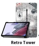 Lenovo Tab P12 protective case in apricot colour with a 3-fold stand open, showing the magnetic closure.