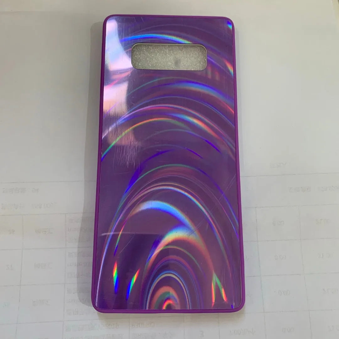 Marble pattern shockproof silicone phone case for Samsung Galaxy models on a table.