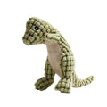Dog toy with sound element in grey, green, or orange colours for boredom relief and chewing resistance