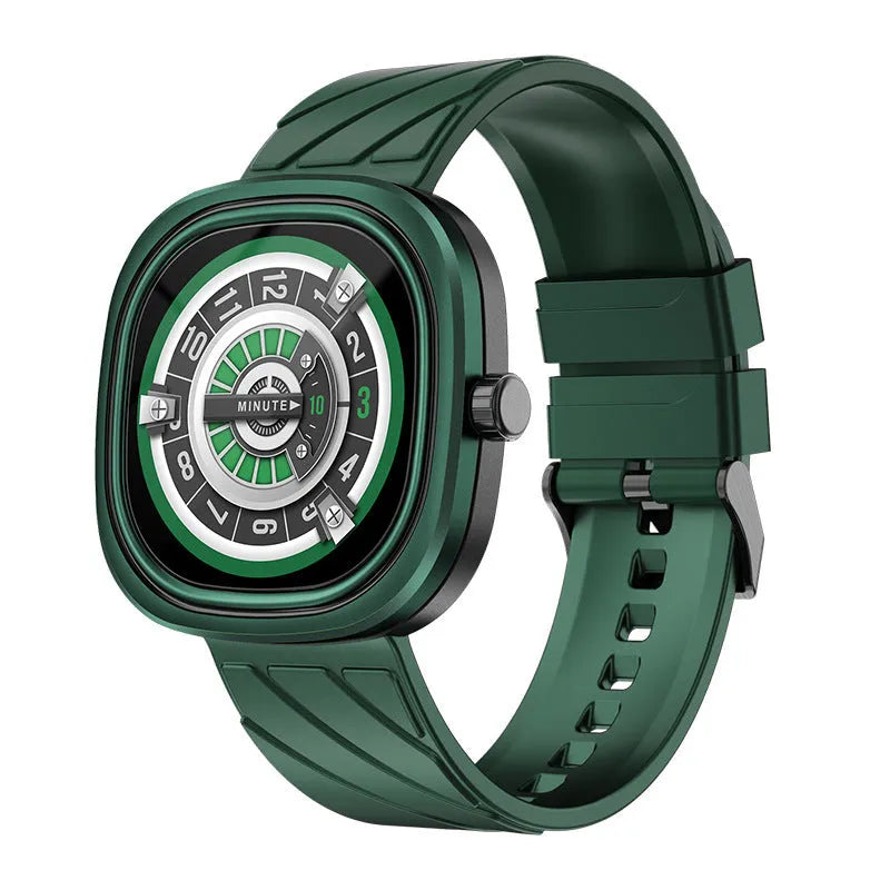 Fashion Bluetooth smart bracelet sports watch with 1.32-inch touchscreen on silicone wristband