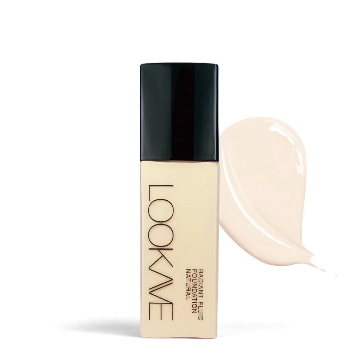 LOOKAVE Matte Liquid Foundation bottle in shade LK63C-01, Ivory White