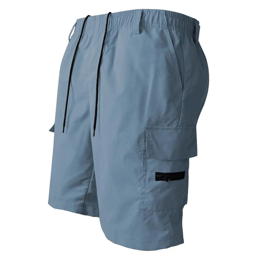 Loose straight casual American style sports shorts in multiple colours with micro elasticity polyester fabric