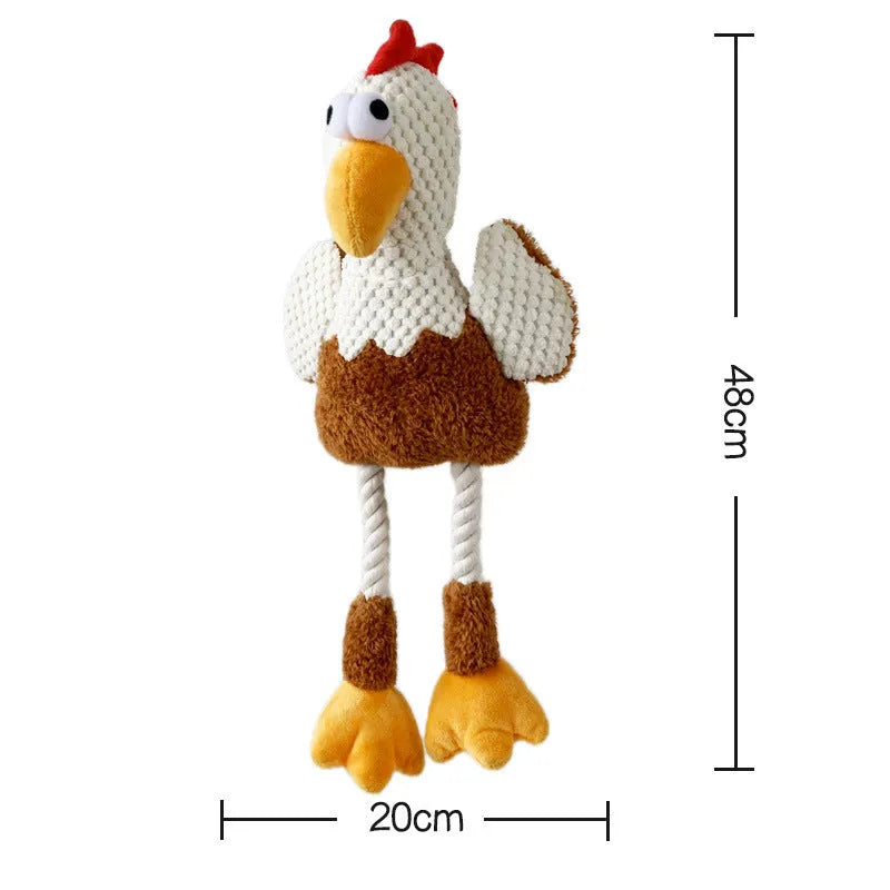 White pet boredom relief toy for dogs and cats with chewing resistance design