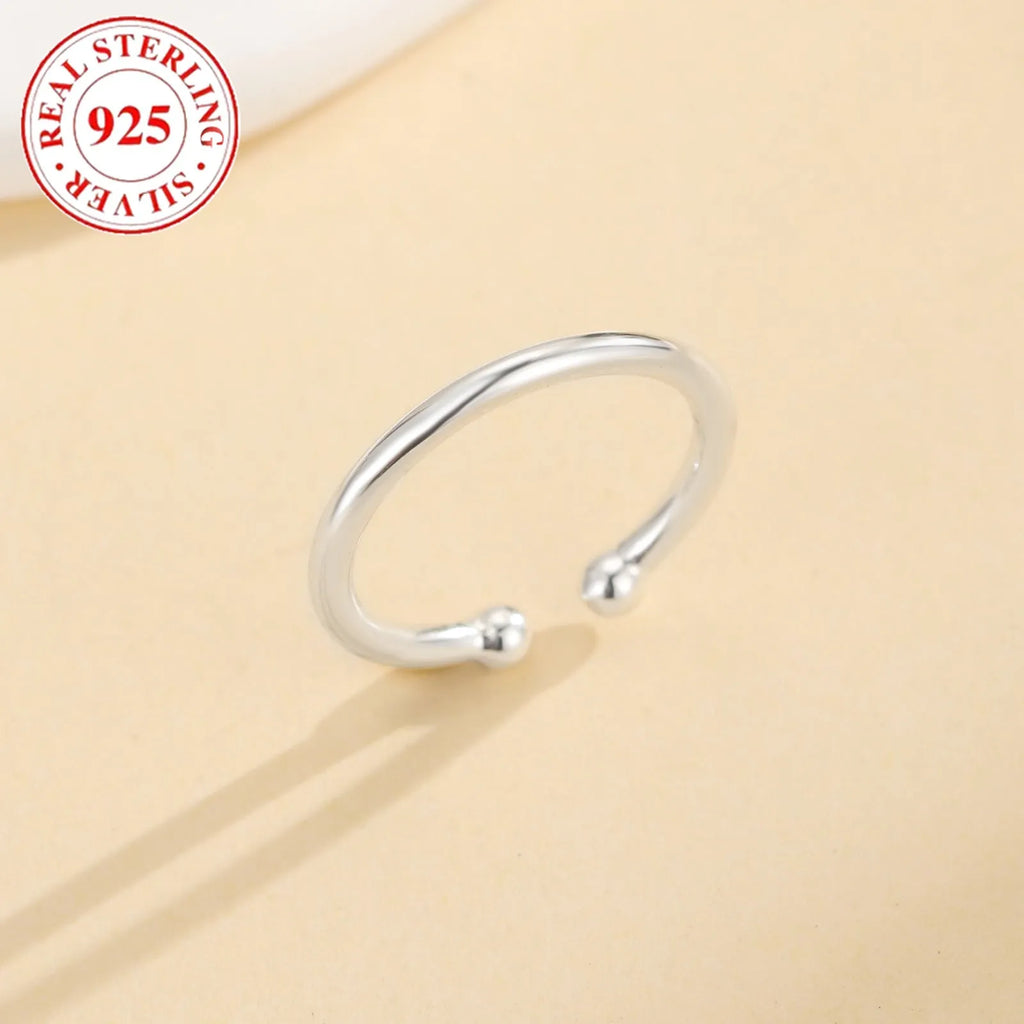 925 sterling silver women's toe ring white gold colour open adjustable design silver jewellery