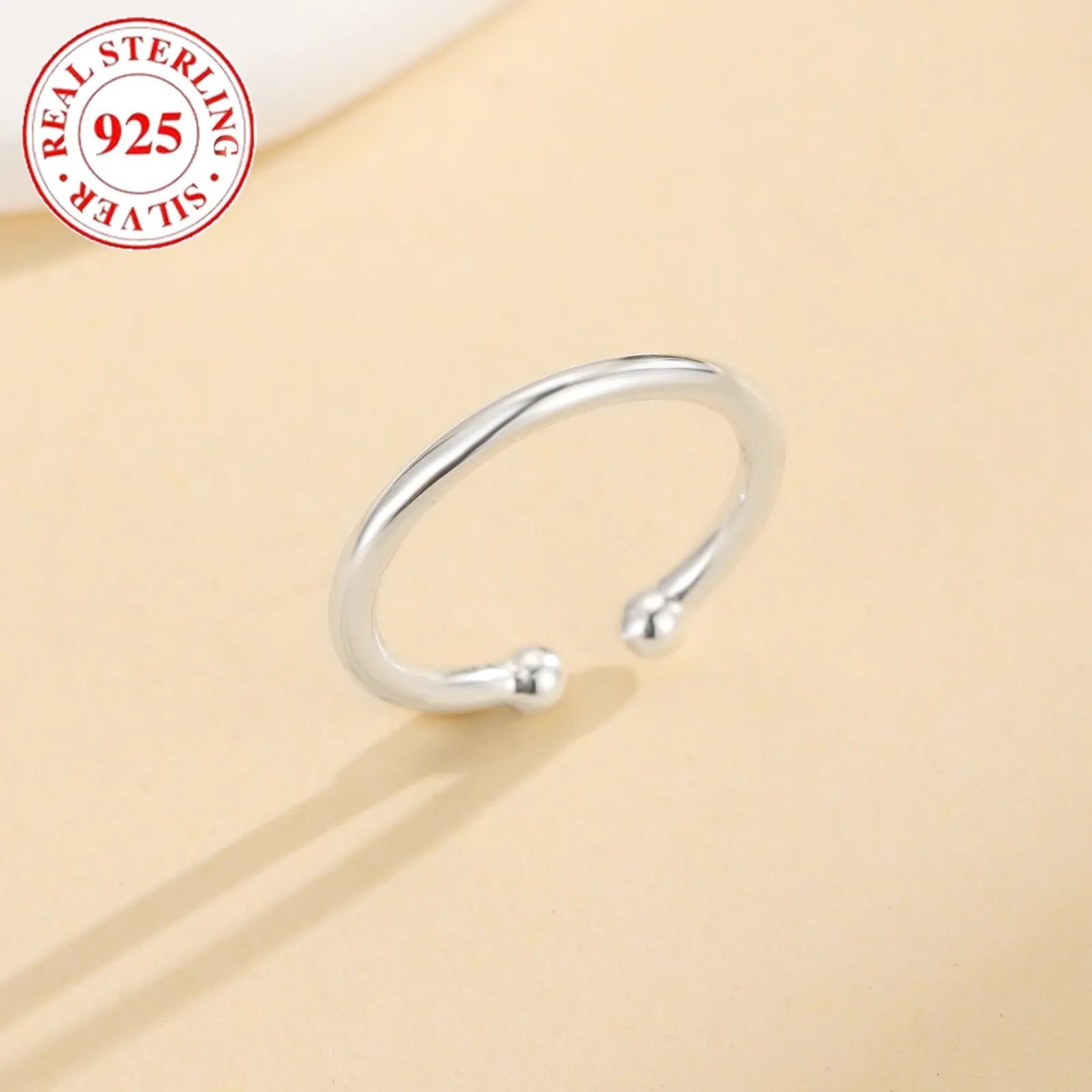 925 sterling silver women's toe ring white gold colour open adjustable design silver jewellery