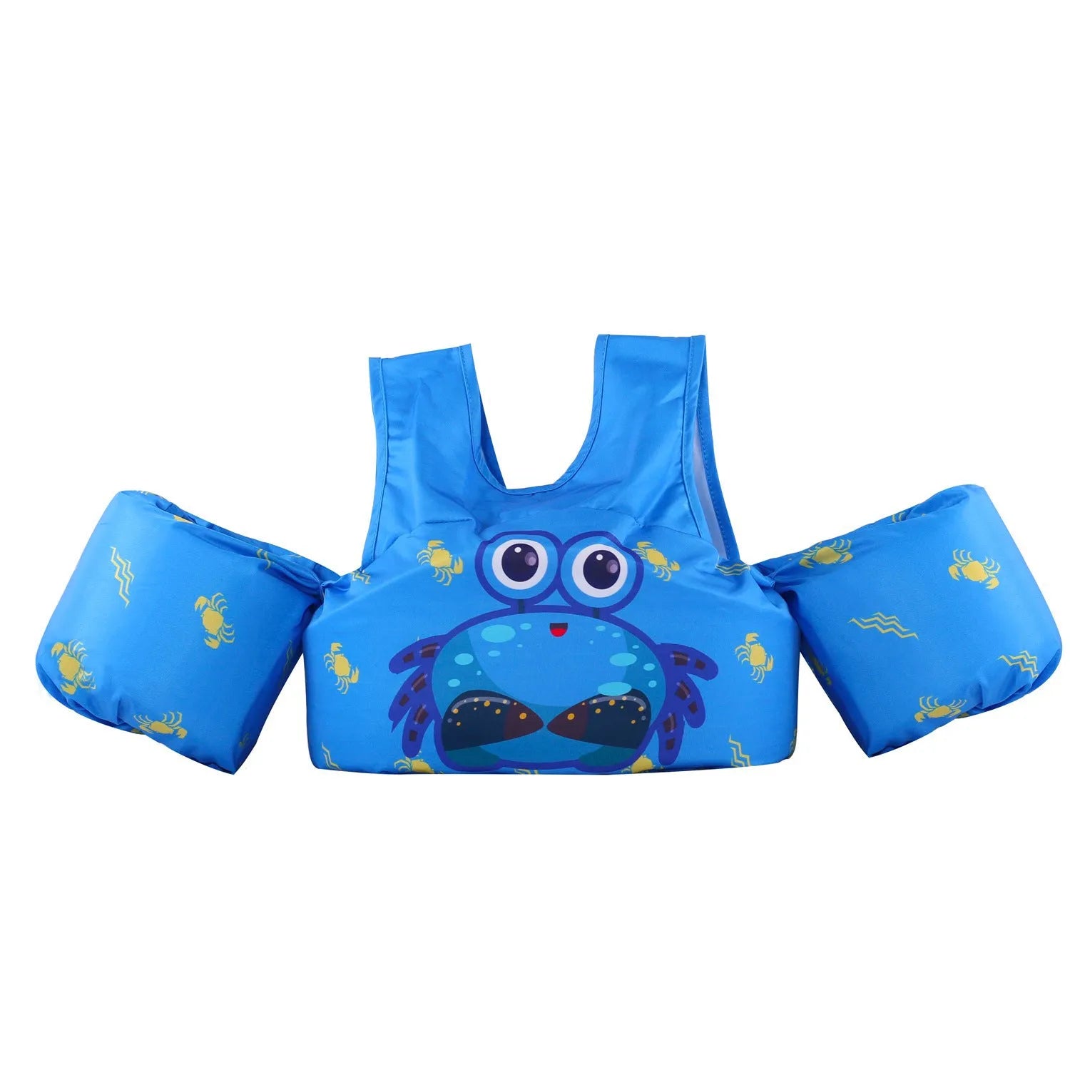 Cartoon design children's swimming arm bands in various colourful patterns including watermelon pineapple and blue crab