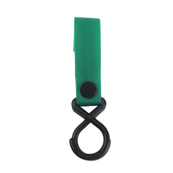 Nylon luggage velcro hook in assorted colours on white background with independent OPP packaging.