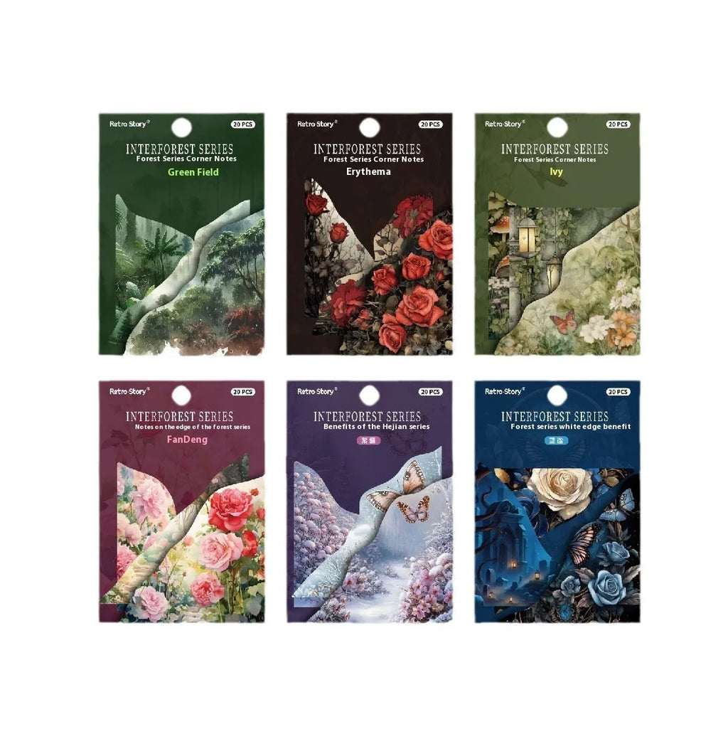 Creative DIY hand account note book in six colour options including Spring Vine and Purple Dew