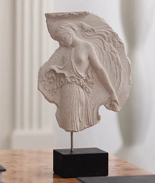 Italian-style wine goddess resin sculpture ornament with modern simplicity design