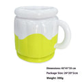 Yellow inflatable PVC ice bucket for beer steins, suitable for parties and outdoor events