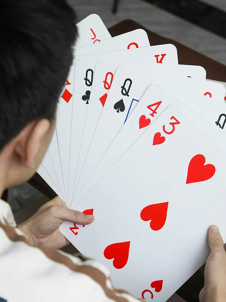 Large size playing cards with 54 sheets for table games including Fighting Landlord