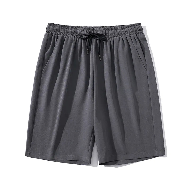 Men's cropped sports trousers in quick-drying nylon fabric for summer wear
