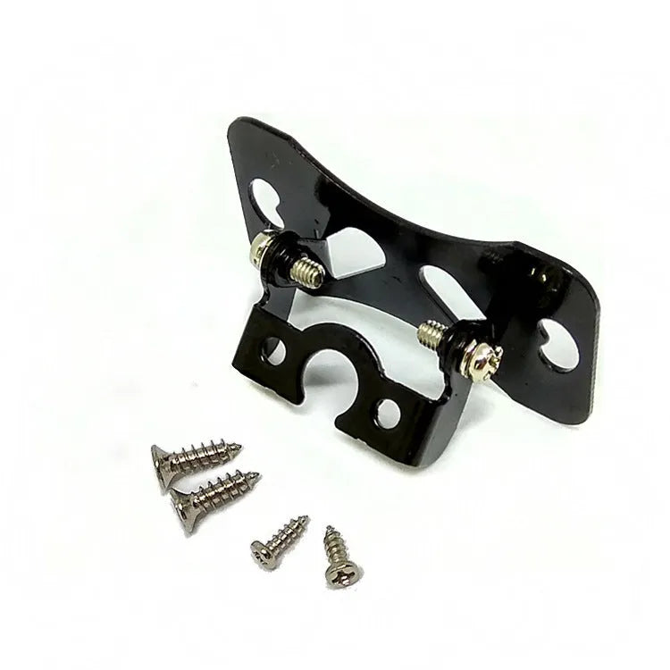 Black metal adjustable car camera mounting bracket with 120-degree rotation capability