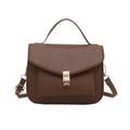 Retro style shoulder messenger bag in PU leather with document organiser compartment