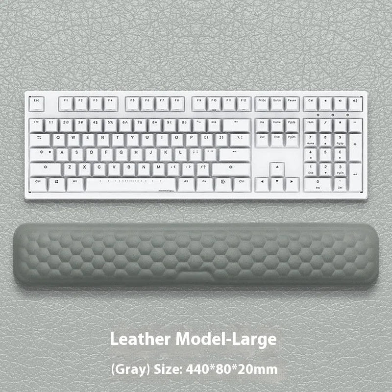 Memory foam mouse wrist pad with silicone base in cloth or leather cover options
