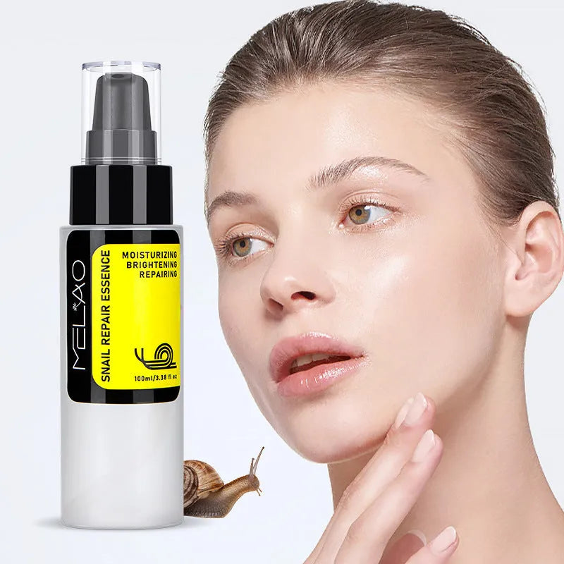 100ml snail essence facial care solution bottle for all skin types