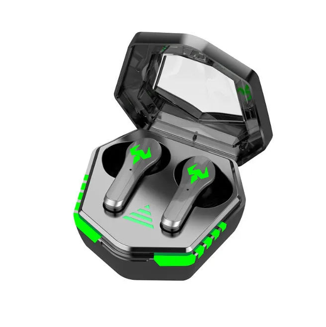 N35 black wireless gaming Bluetooth headset with in-ear design