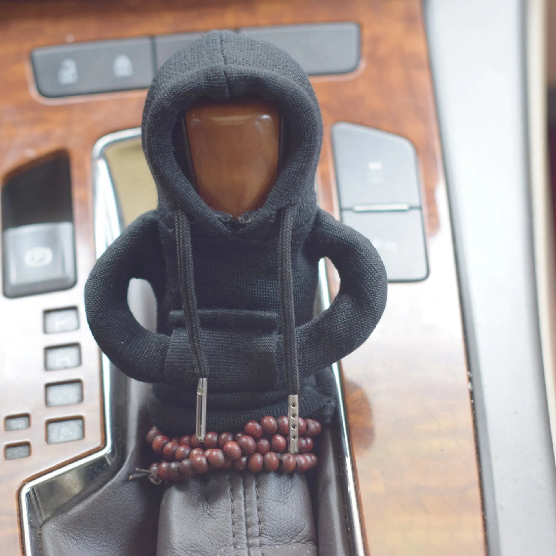 Dutch velvet car gear handle sleeve cover in multiple colours on a gear lever