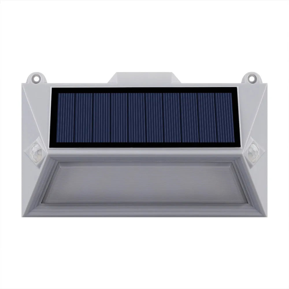 Solar outdoor human body induction guide step light for courtyard and stair illumination