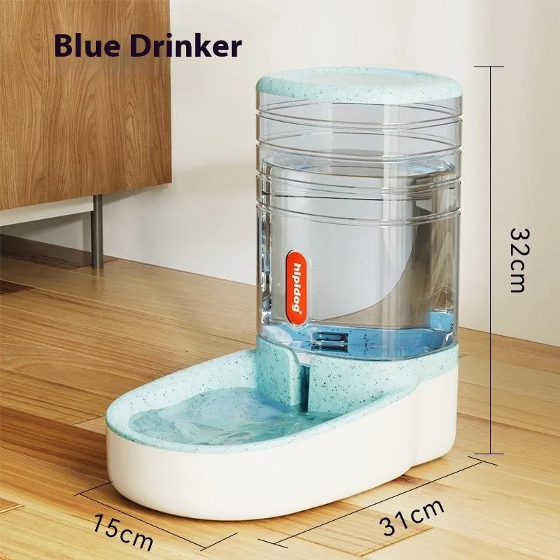 Automatic pet water fountain with 3.8L capacity in blue colour for cats and dogs