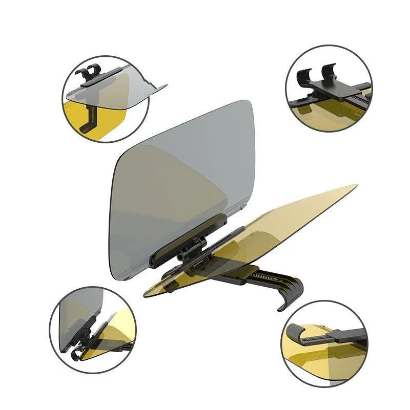 Car day and night dual-use glare proof mirror made from PC material for general vehicle models