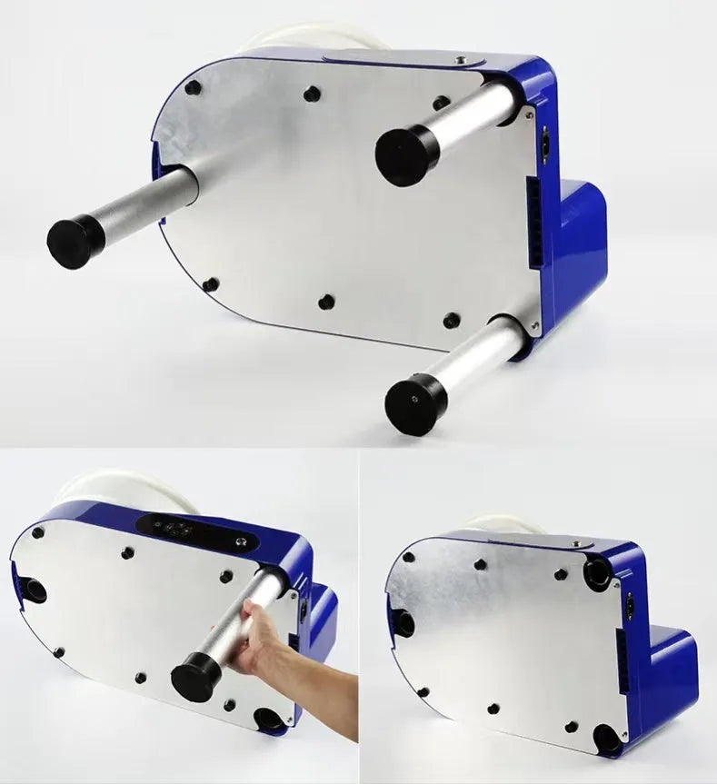 Blue pottery drawing machine with 28cm aluminium alloy turntable and touch screen control panel