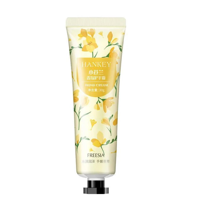 30g hand cream tube with fruit extract formulation for hands and feet moisturising