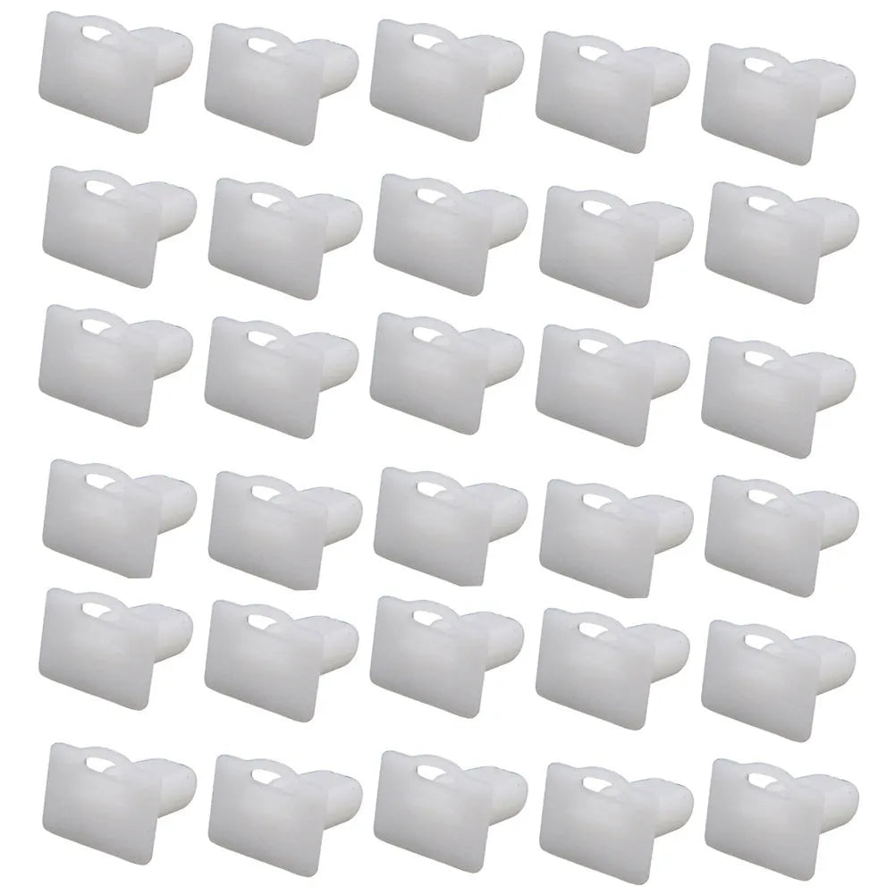 Black PA66 plastic automotive glue nails and buckles, 60-piece pack for interior trim panel clip replacements