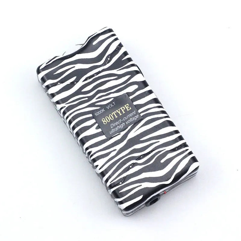 Female self-defense multi-function flashlight in plastic and resin, compact portable design available in multiple colours