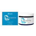 White jar of unscented barrier repair cream with mint leaves and shea butter, 118g