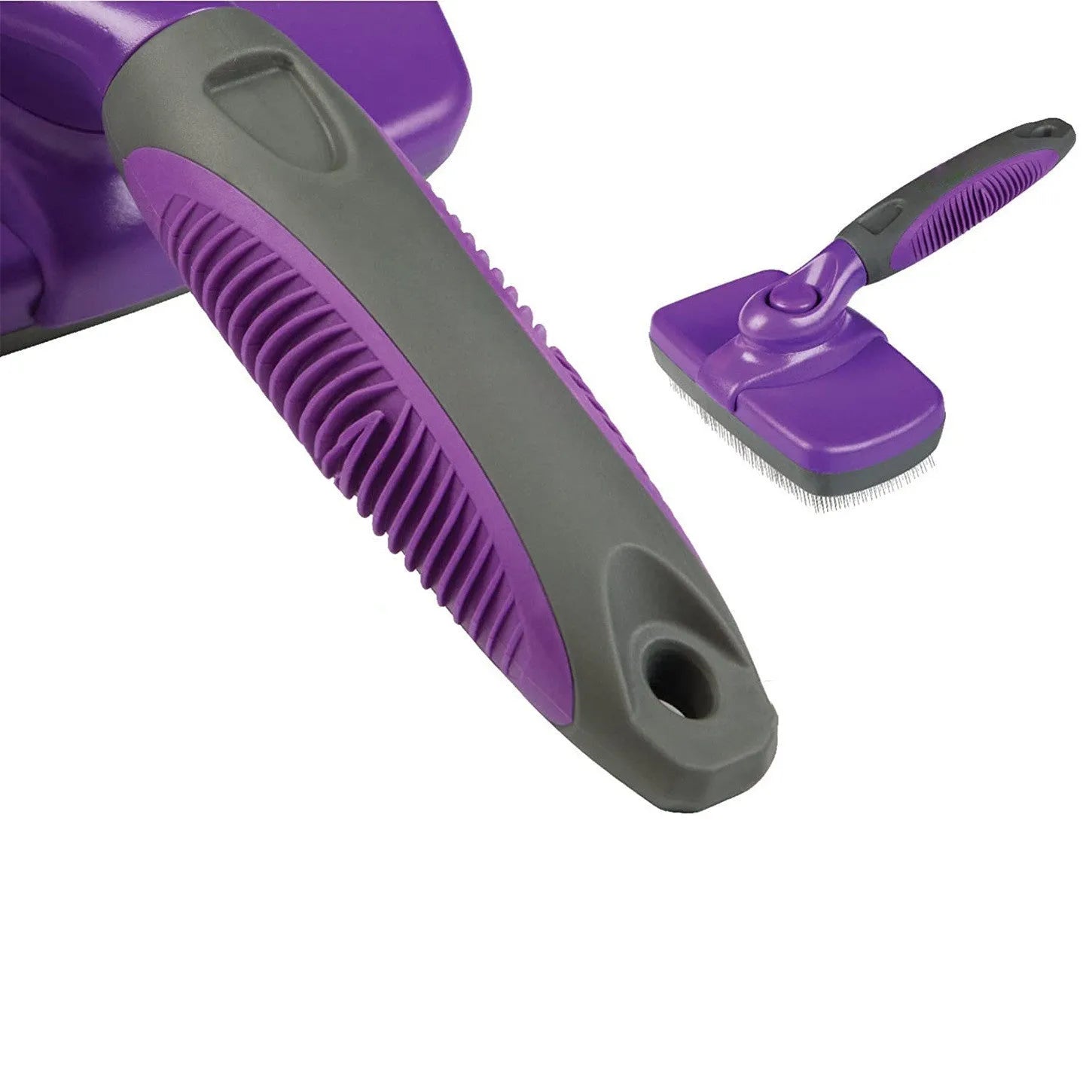 Self-cleaning PP slicker brush with 12.5x7cm comb surface for removing floating hair from dogs and cats