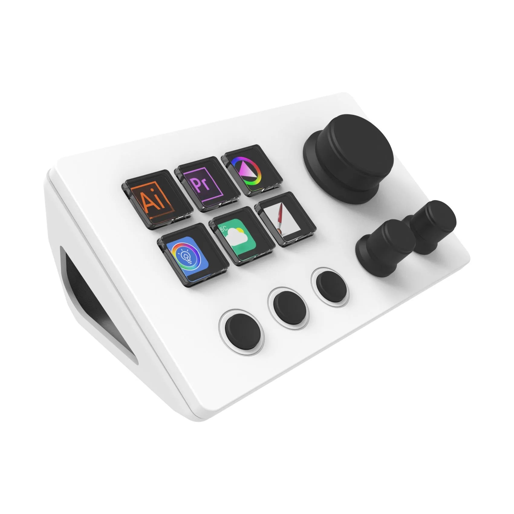 Silicone N3 visual keyboard with 2-metre cable in black or white colour