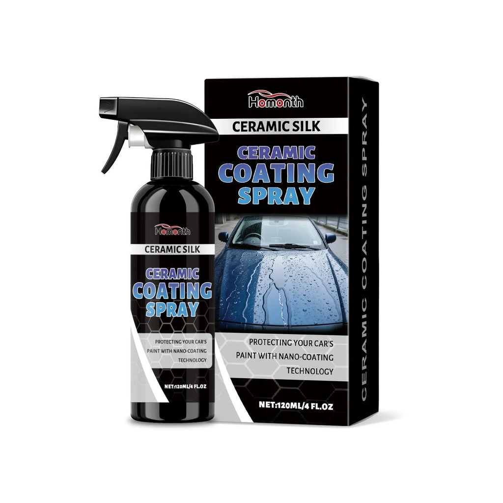 120ml bottle of ceramic coating spray for anti-fading gloss protection on tile and stone.