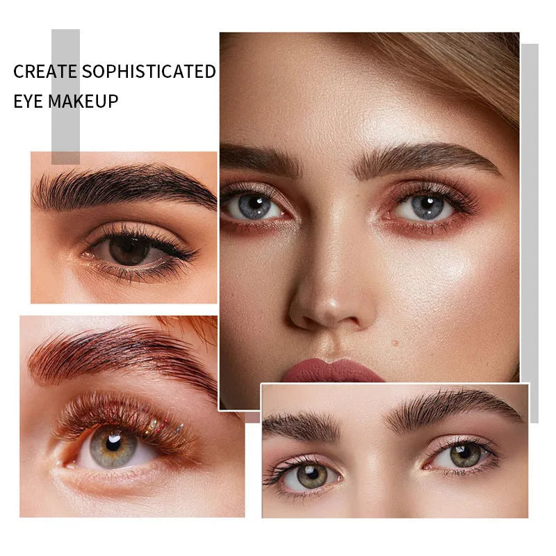 Eyebrow styling gel applicator in white or pink for natural brow shaping and long-lasting hold