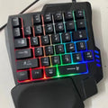One-handed mechanical keyboard and mouse set with 1.5 metre cable