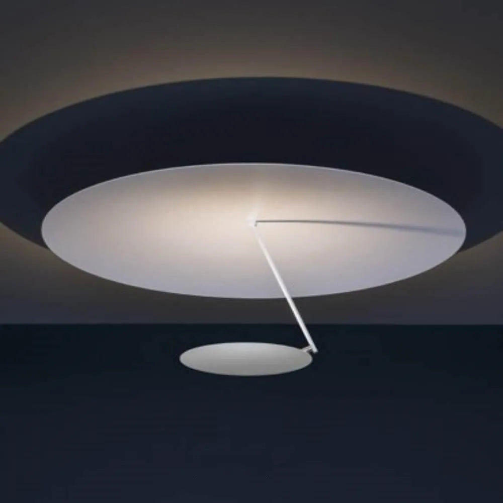 White and gold 50cm diameter iron art chandelier ceiling lamp with warm LED light