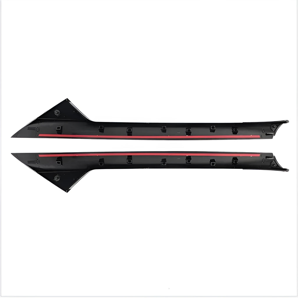Gloss black Ford front windscreen trim panel set with BB5Z part numbers