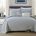 Pure cotton double-sided bed cover three-piece set with reactive dyed Damascus pattern for standard bed sizes