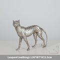 Modern leopard resin figurine in American Leopard spots for home decoration.