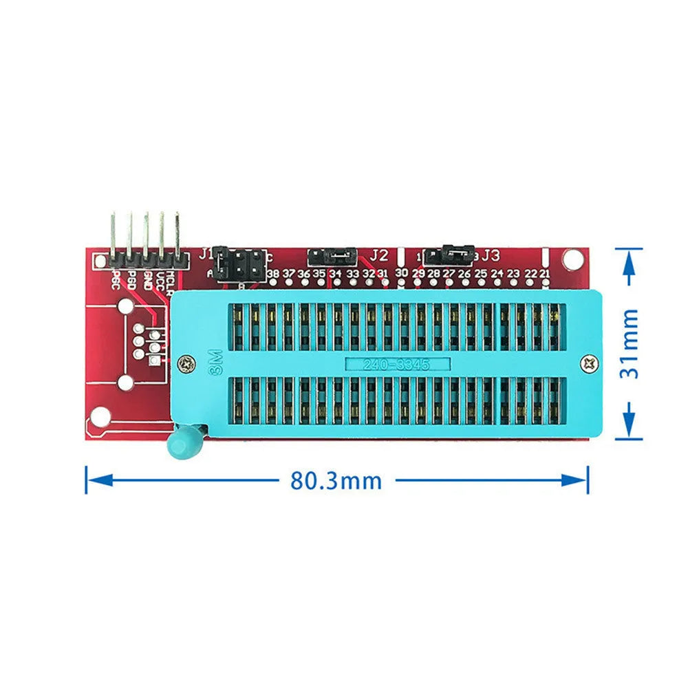 Offline PIC microcontroller programmer burner with KIT3, KIT3.5 and ICD2 socket compatibility