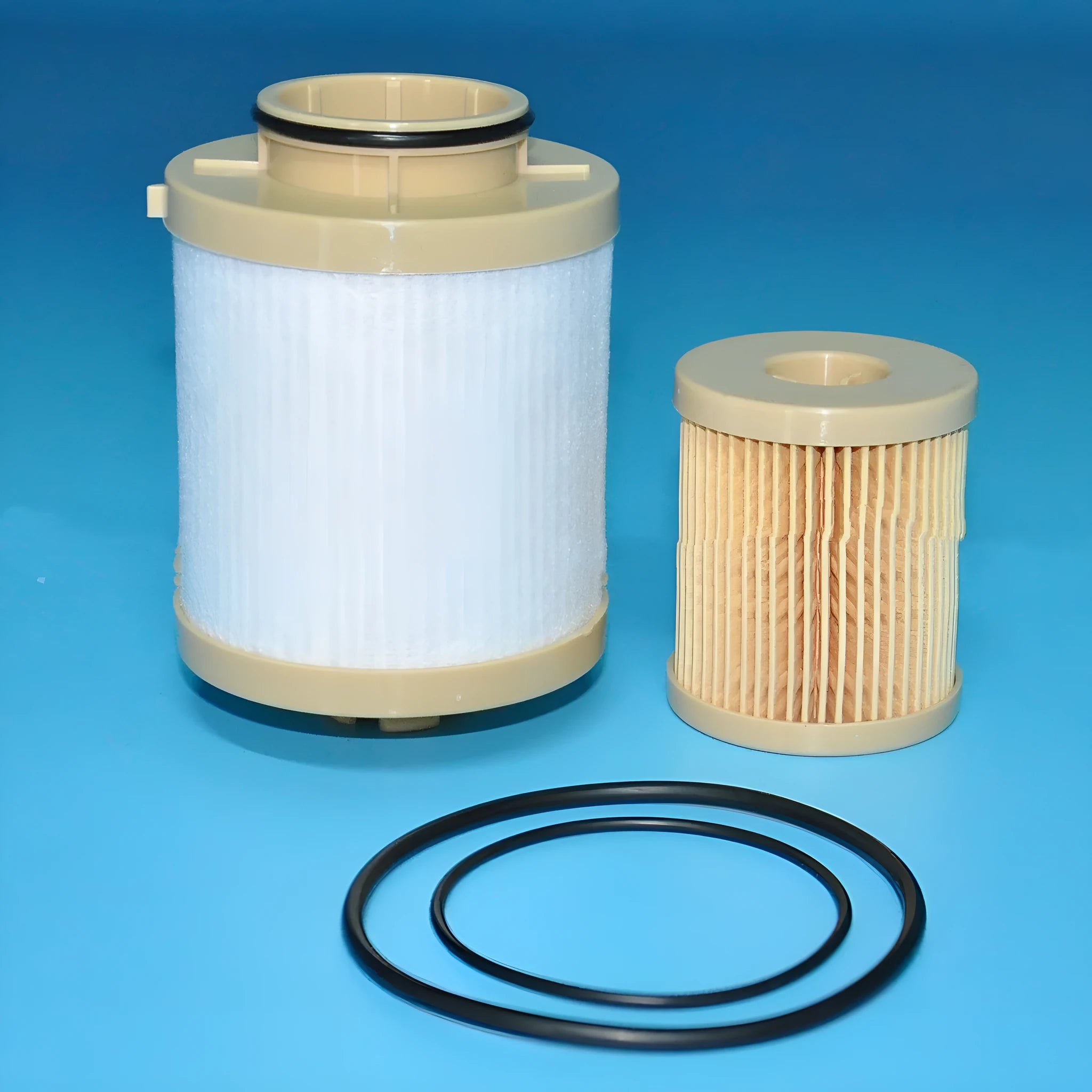 FD4616 diesel fuel filter for Ford 6.0L Power Stroke engines in F350, F550, and E-Series trucks.