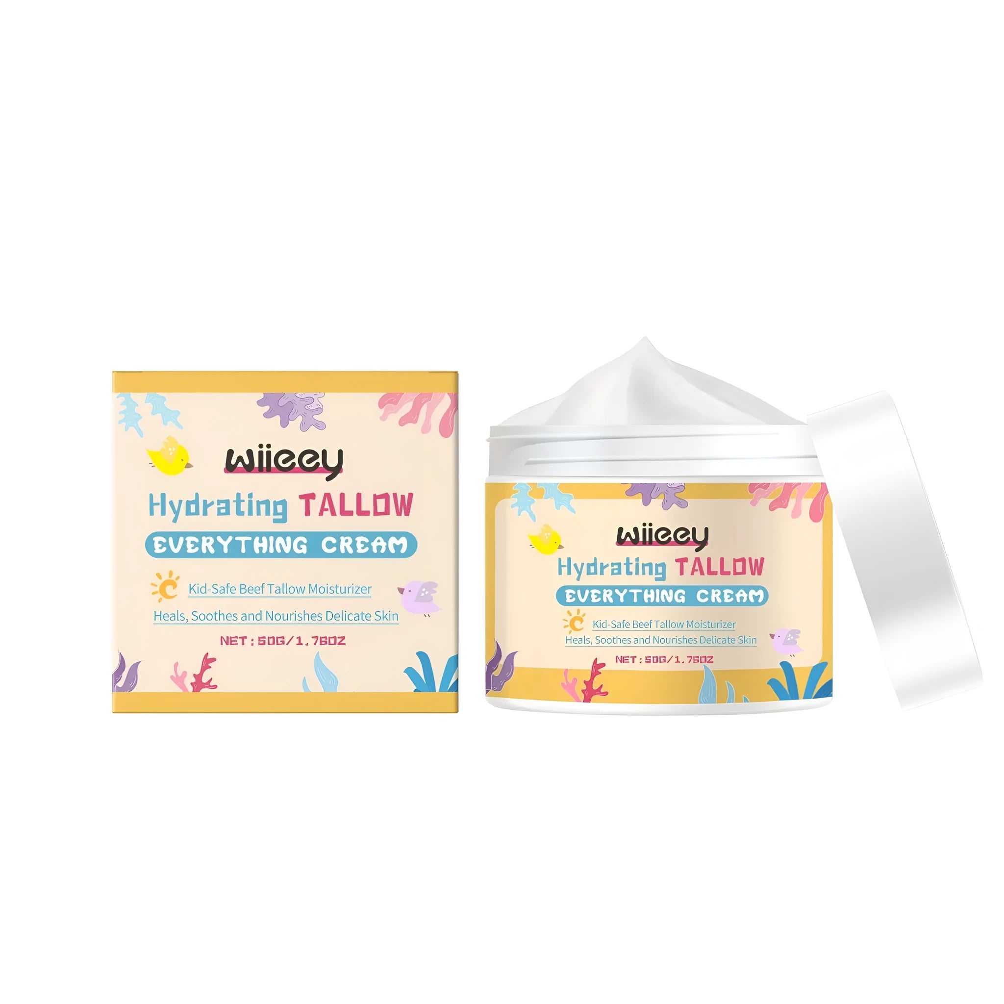 50g jar of hydrating tallow and shea butter moisturising cream