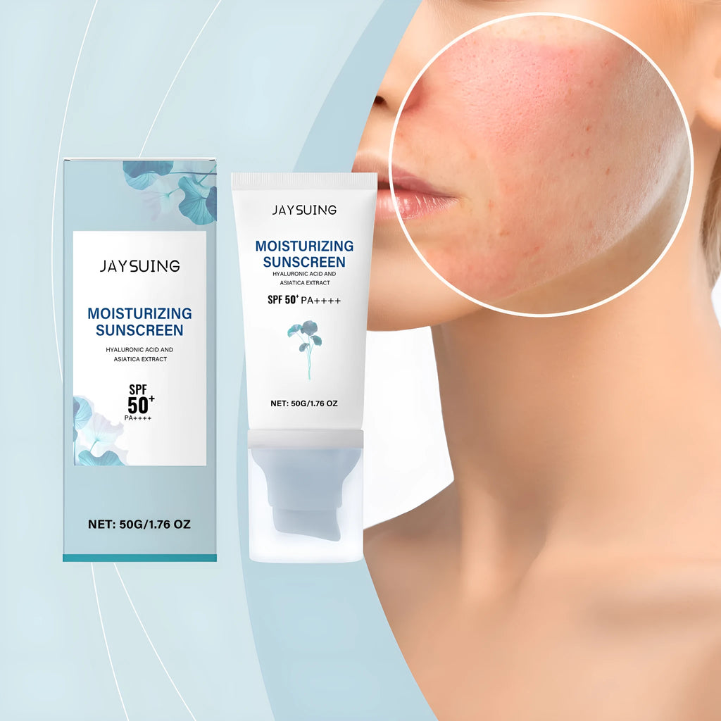 Skitsun Snow Grass Sunscreen cream in 50g tube with Centella Extract and Hyaluronic Acid