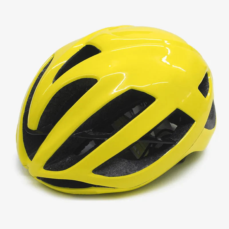 Sponge pad PVC cycling helmet for road and mountain biking, side view, available in multiple colours and sizes M L