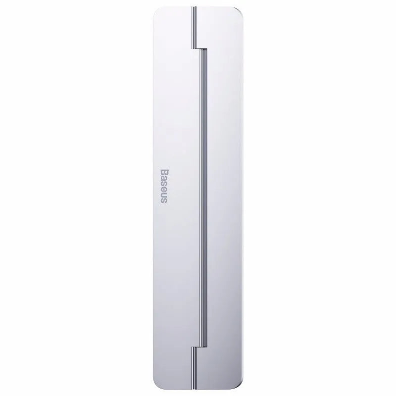Foldable aluminium alloy computer stand, 227mm x 50mm x 3mm, in deep space grey or temperament silver.