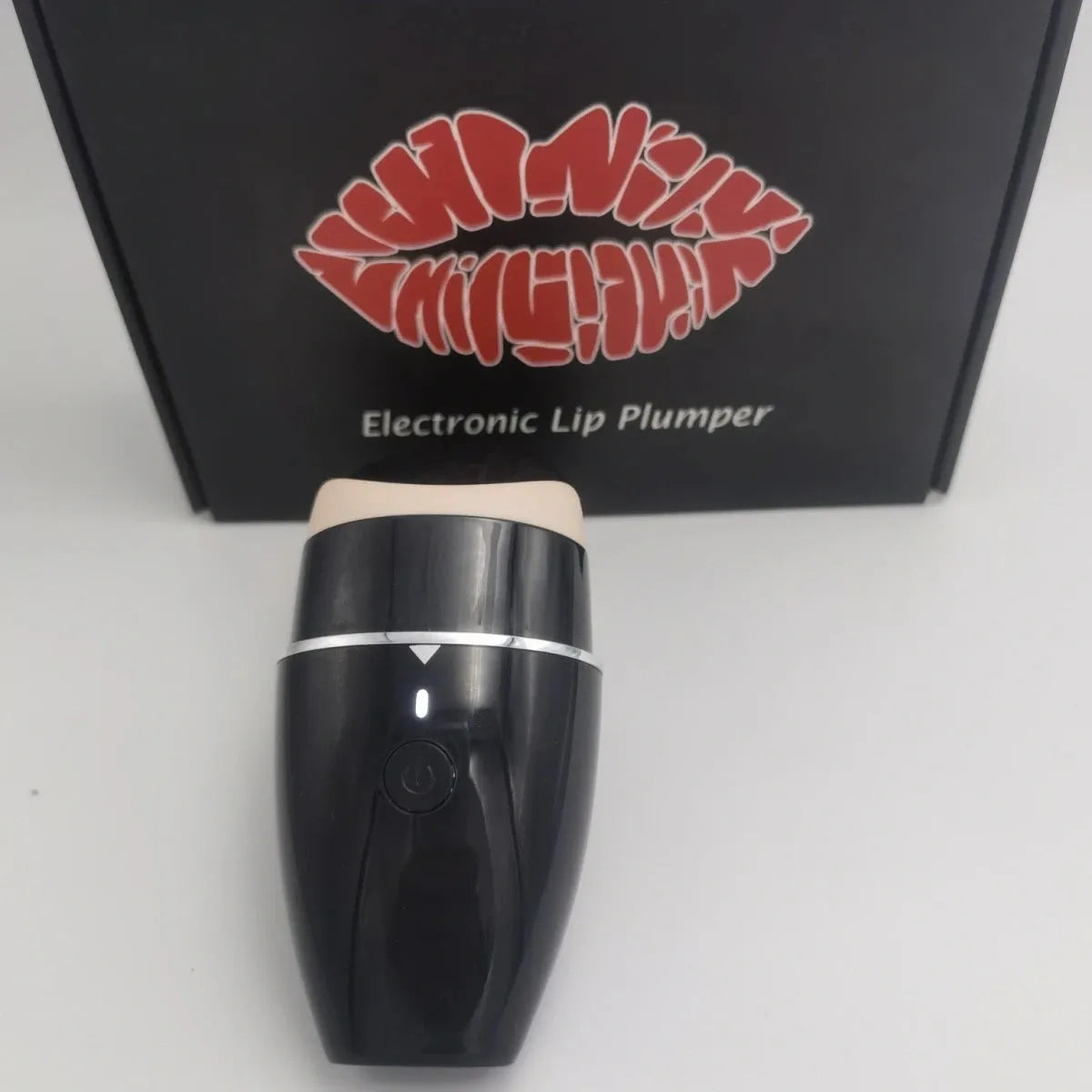 Electric lip plumper device with USB cable in black or white colour options