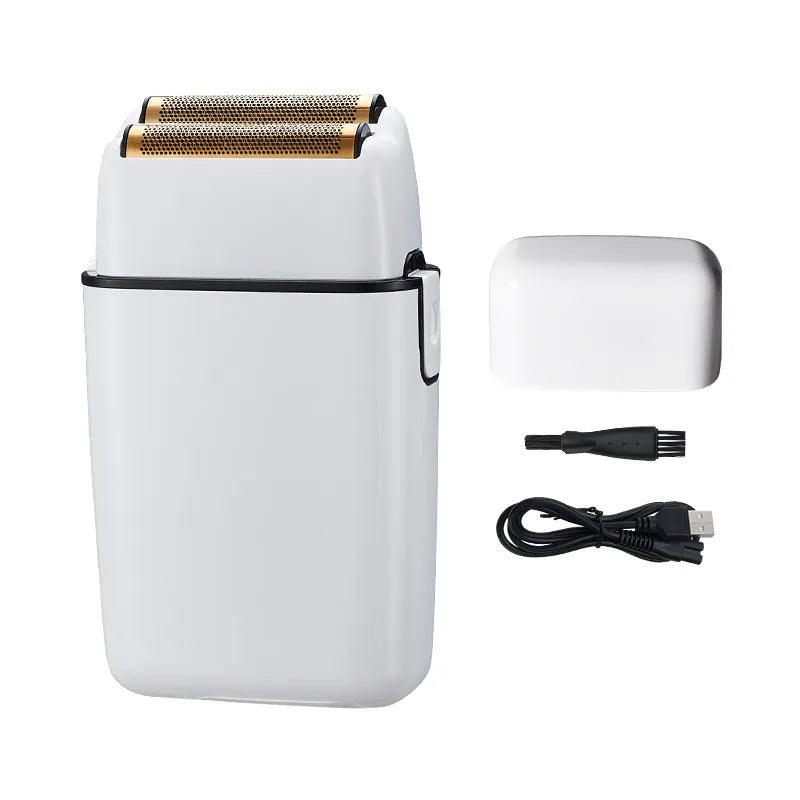 Electric shaver duplex blade net rechargeable floating cutter head 240-minute battery life low noise black B164