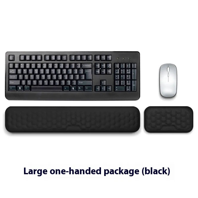 Memory foam mouse wrist pad with silicone base in cloth or leather cover options