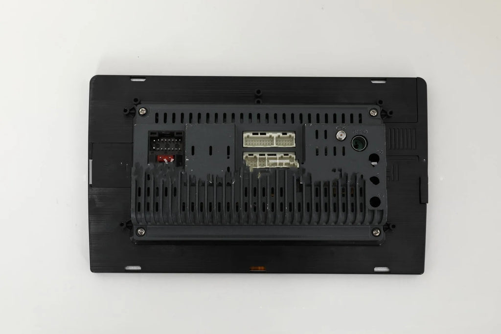 10.1 inch Android universal car head unit with trapezoidal panel and touchscreen display